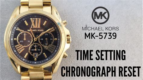 michael kors uhr 4 chronograph einstellen|Michael Kors mk 5739.